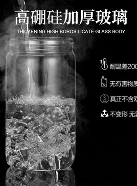 欧觅大容量高硼硅玻璃杯榨汁机