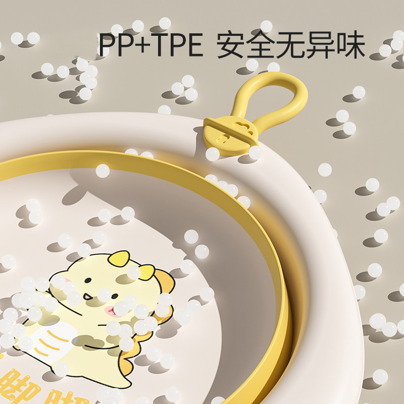 婴儿可折叠洗脸盆儿童洗屁屁股脚新生儿初生宝宝专用小盆子三件套