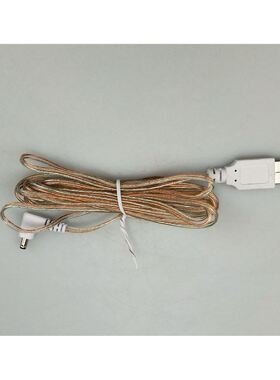 （补拍插头）闹钟挂钟外接电源线USB线透明线3米长加粗适配器插头