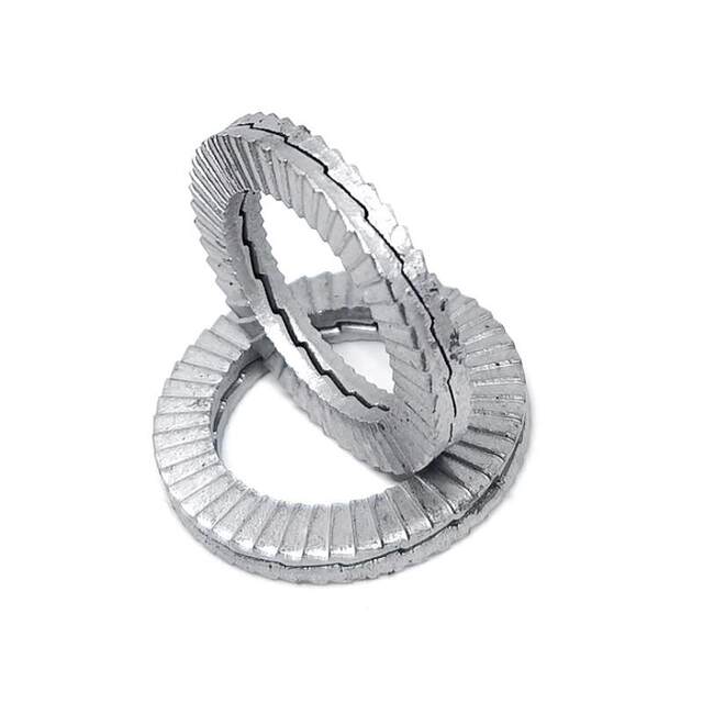 304 stainless steel 65 manganese double stack self-locking anti-loosening washer