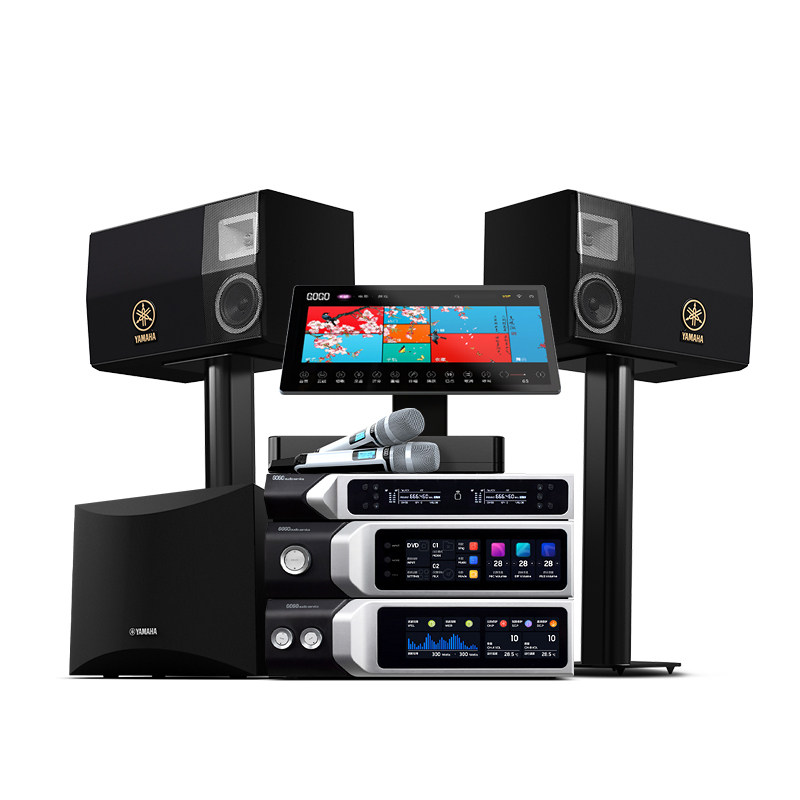 雅马哈家庭ktv套装全套家用音响 新港湾影音KTV/卡拉OK音箱