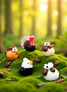 卡通大眼萌粒微景观小摆件