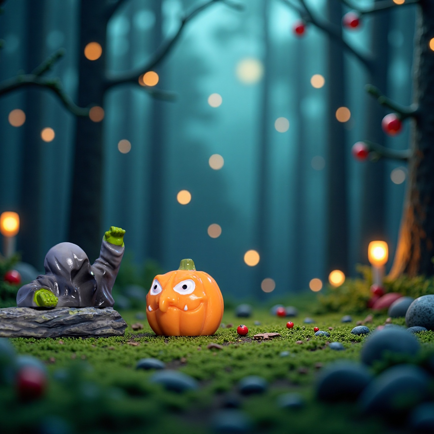 万圣节恐怖南瓜幽灵恶魔树脂摆件diy装饰品配件微景观桌面小摆件,淘宝优惠券,粉丝福利购,淘宝优惠卷