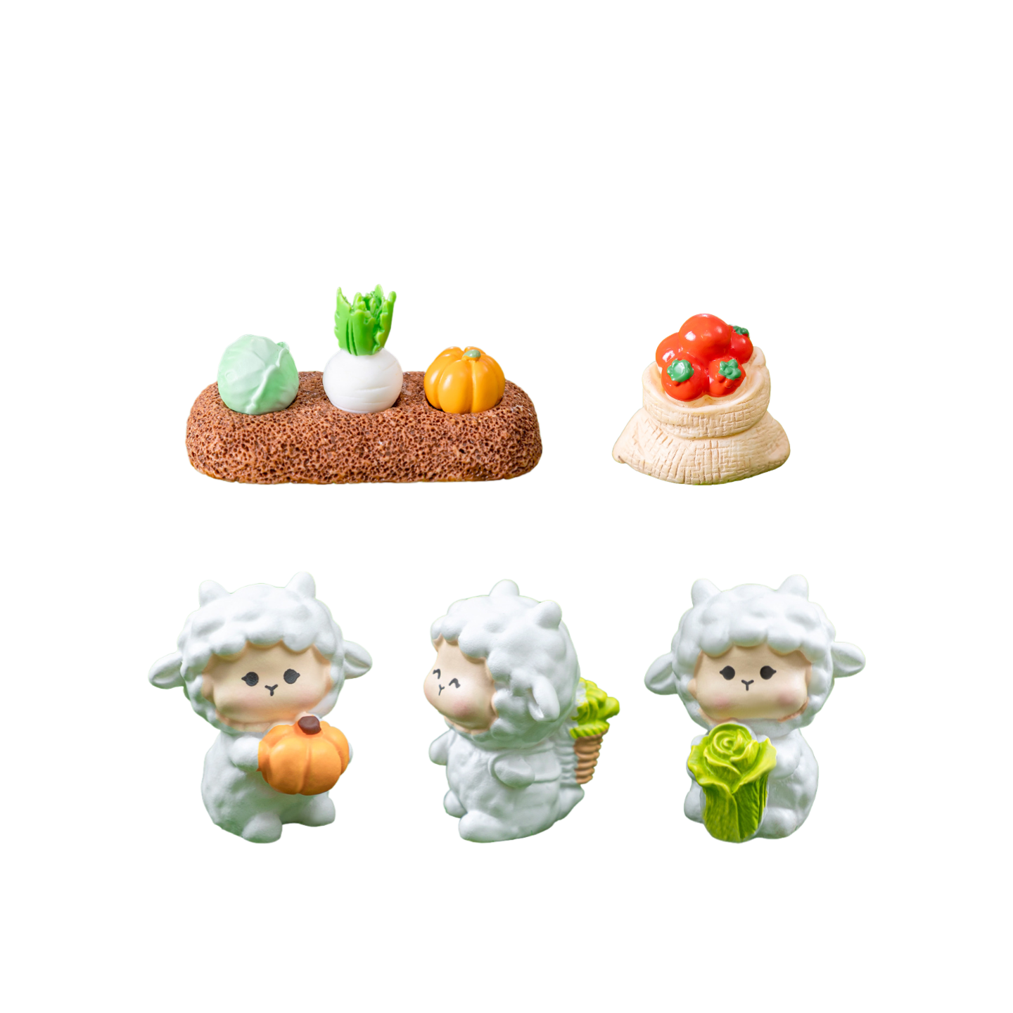 可爱小绵羊萌粒园艺盆景苔藓造景微景观装饰品娃娃屋桌面小摆件,淘宝优惠券,粉丝福利购,淘宝优惠卷