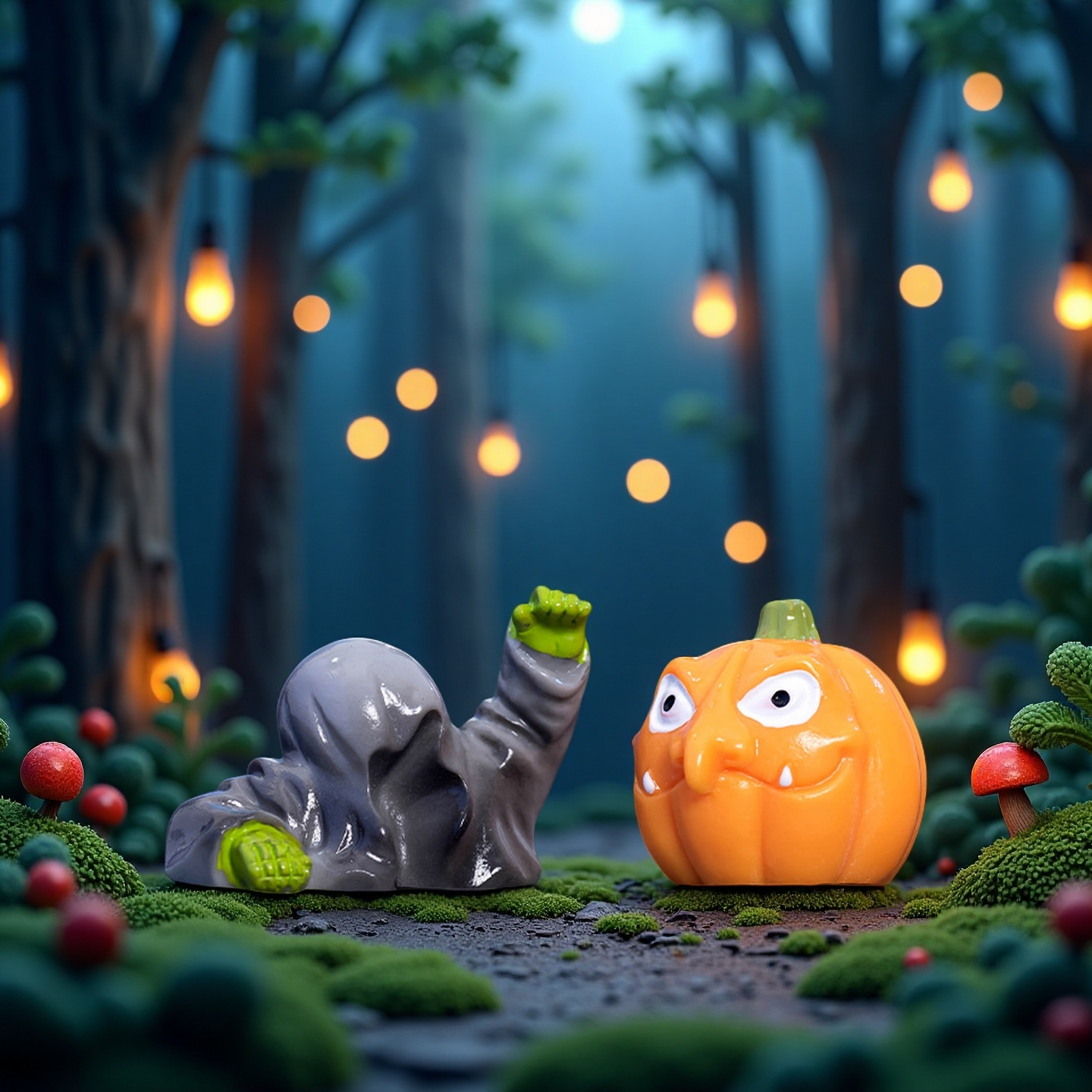 万圣节恐怖南瓜幽灵恶魔树脂摆件diy装饰品配件微景观桌面小摆件,淘宝优惠券,粉丝福利购,淘宝优惠卷