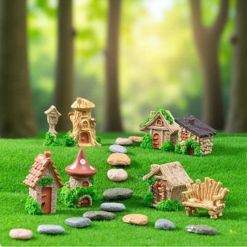 苔藓微景观创意童话小房子diy园艺造景装饰品配件摆设桌面小摆件 - 图2
