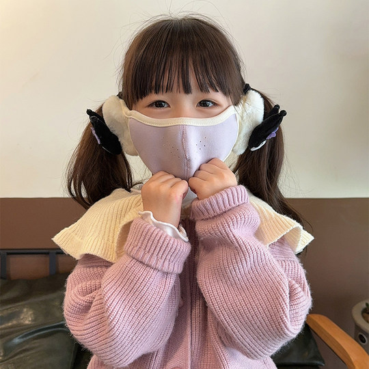 Теплые бархатные наушники плюс, цельные зимние ветрозащитные и холодные наушники для девочек, наушники для маленьких девочек, наушники Culomi