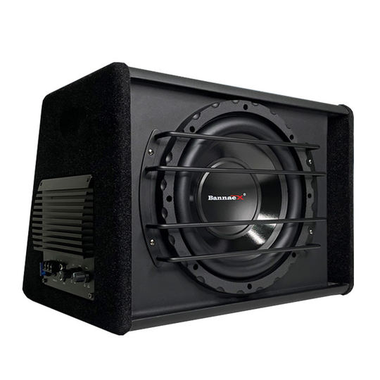 班拿 汽车低音炮10寸有源大功率12V改装车用重低音后备箱车载音响