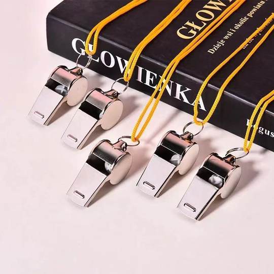 户外求生哨训练口哨铝合金儿童救生口哨钥匙扣应急用裁判训练高频