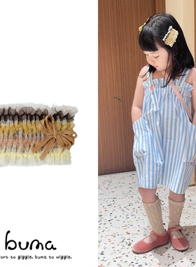 buma手工儿童发夹奶油布丁女童发饰侧边夹女宝发卡