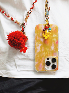 原创设计小花手工小众款手机链