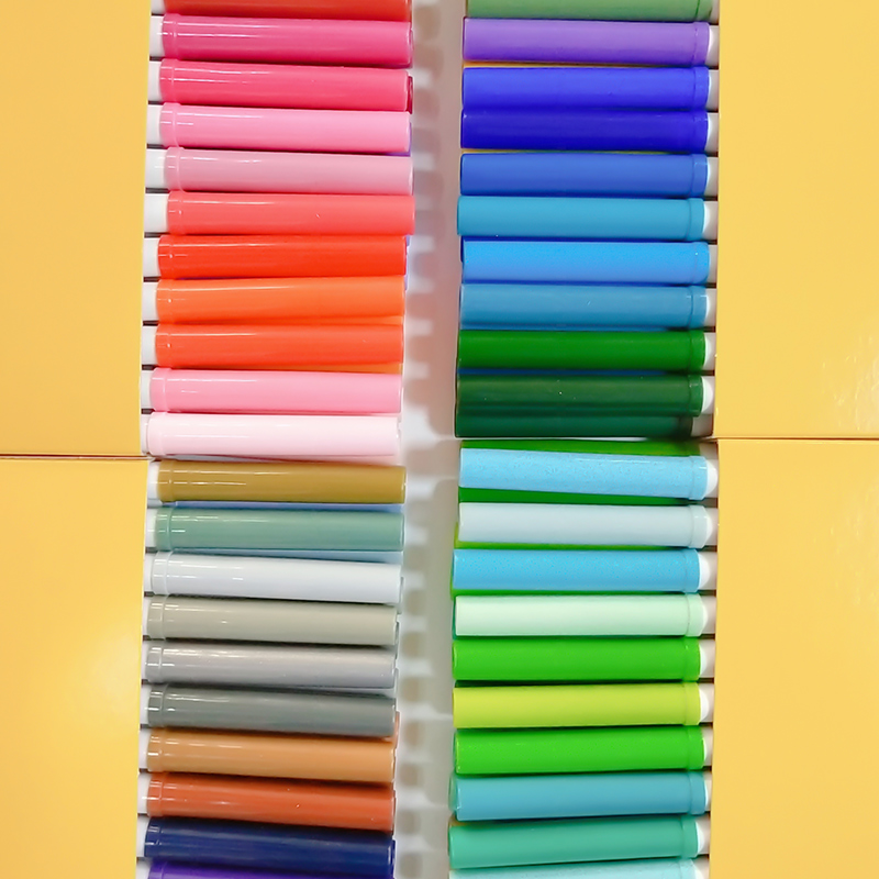 Crayola绘儿乐100色可水洗细杆水彩笔套装 儿童学生美术画画彩笔