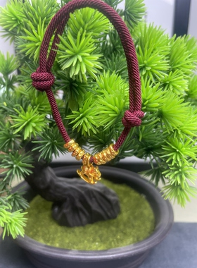 小马盘缠手工编织手绳本命年红绳手链男女情侣款礼物