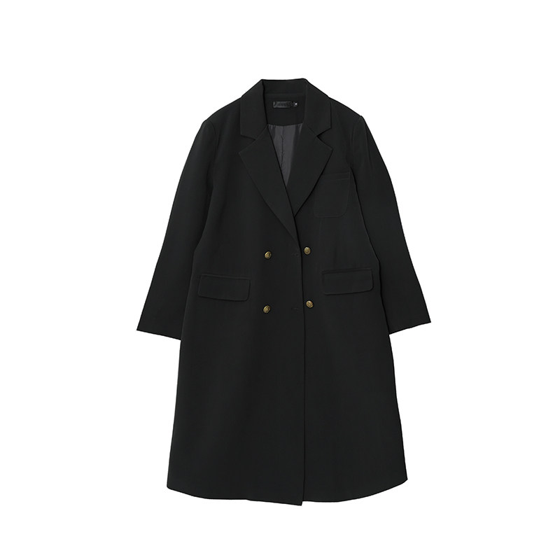 胖莹莹大码女装秋款胖MM简约格雷系宽松遮肉显瘦长款西服外套风衣,淘宝优惠券,粉丝福利购,淘宝优惠卷