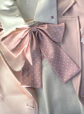 春日部 多色波点超大领结蝴蝶结jk制服衬衫配饰学生日系百搭校供