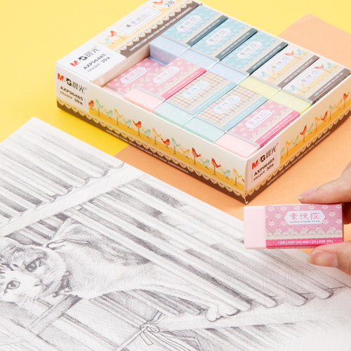 橡皮小学生擦得干净4B儿童像皮象皮米菲不留痕无碎屑2B文具用品可塑创意卡通可爱专用学习橡皮 - 图2
