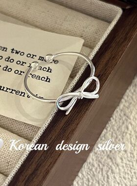 S925可调简约戒指银饰品风小众