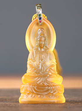 手工琉璃净瓶水滴吊坠车载创意包挂件迷你文艺风随身配饰