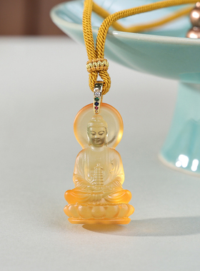 琉璃药师佛车挂件古法工艺佛像吊坠汽车内装饰品创意包挂礼品
