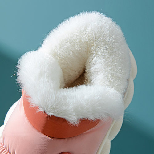 儿童包跟棉拖鞋冬季男童女童棉鞋中大童保暖加绒加厚防滑防水家居 - 图1