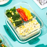Стеклянная коробка для ланча в микроволновой печи Отопление специальные офисные работники принесите рисовую изоляционную ланч -коробку отделенную чашу для укрытия укрытие