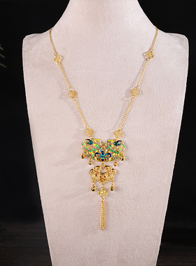 新中式项链古风汉服配饰祥云锁