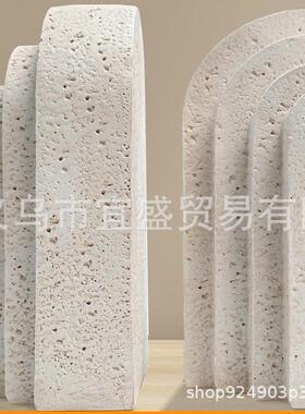 跨境书本挡板创意特色摆件白色系装饰品设计树脂工艺品家居庭院