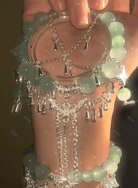 「西域圣女」苗疆异域铃铛流苏手链多层新中式汉服配饰中国风女