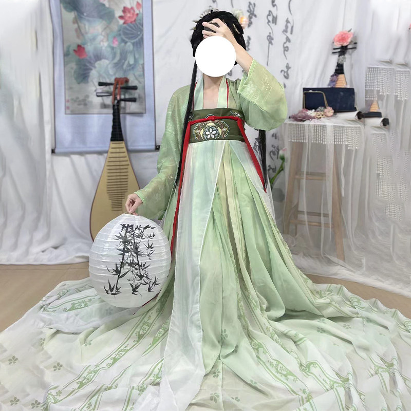 汉旭梨花朵朵女唐制复原款印花汉服 汉旭汉服