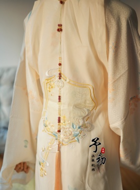 【金麟跃】蝶贝龙牌长璎珞带背云汉服配饰古风原创设计