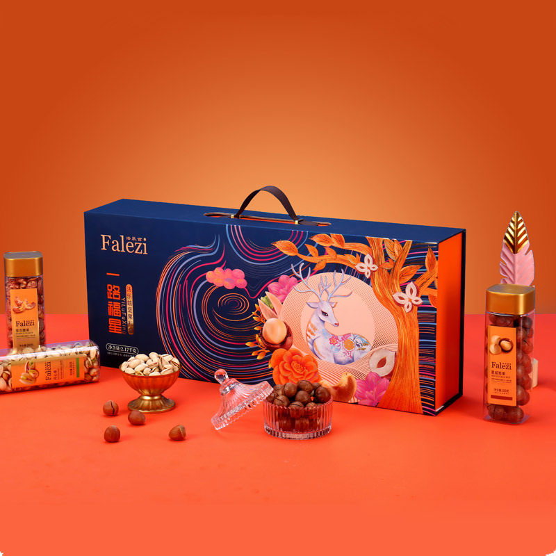 坚果礼盒罐装法乐兹纯干果零食大礼包春节礼品客户伴手礼长辈送礼