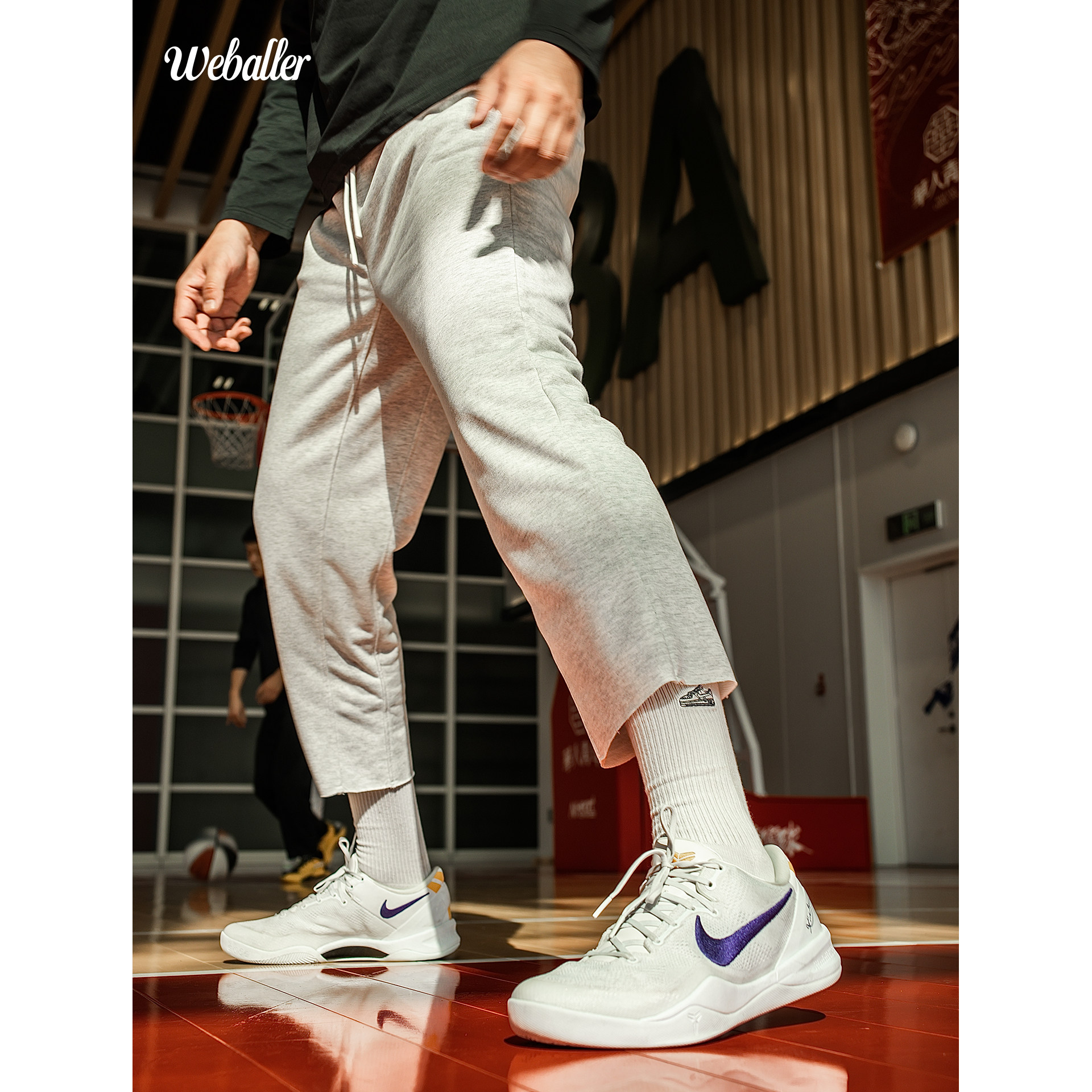 WEBALLER  布克九分裤篮球卫裤男士运动百搭潮流抽绳宽松训练篮球,淘宝优惠券,粉丝福利购,淘宝优惠卷