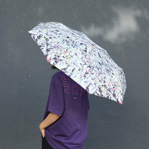 MoMA原装进口正版杰克逊波洛克白光折叠伞雨伞博物馆文创创意礼物