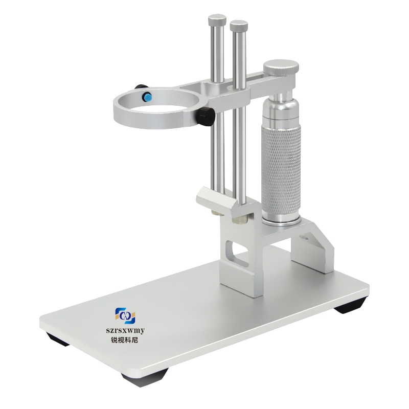 显微镜电子USB数码高清放大镜铝合金升降支架 精密调焦实验测试座 - 图0