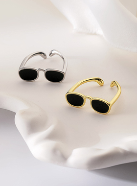 合金搞怪嘻哈可调节男女戒指指环