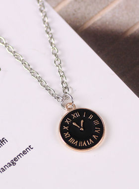 ins土酷风学生韩版情侣锁骨链