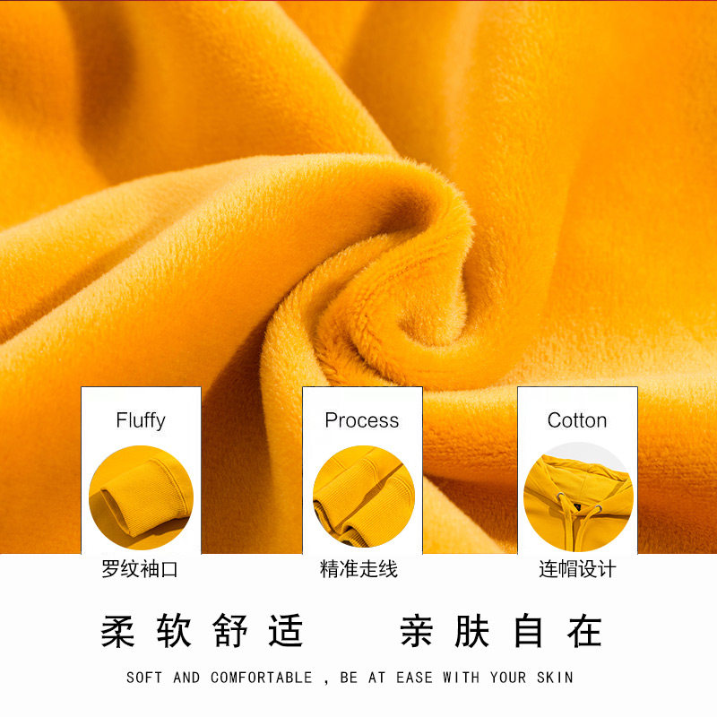 情侣秋冬款圣诞节定制男女加绒卫衣 唐群卫衣