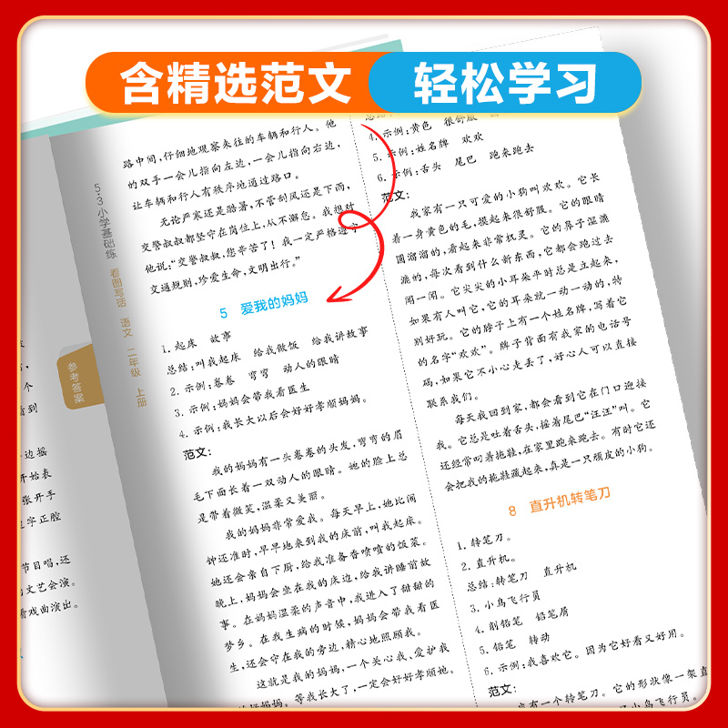 53看图写话一二年级上册人教版小学生语文基础练专项同步训练习册思维导图每日一练说话图画练字帖仿写阅读理解和押题范文作文绘本