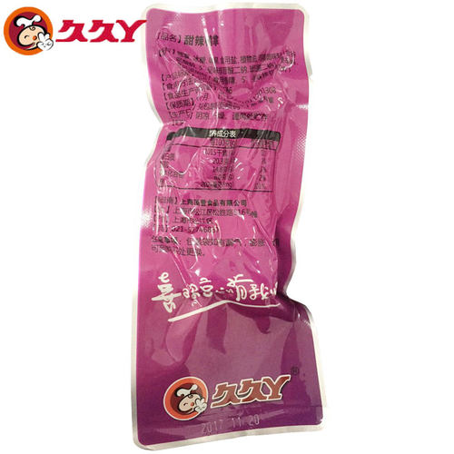 久久丫甜辣鸭掌500g老酱卤味脆鸭爪子鸭脚鸭肉类零食麻辣休闲食品 - 图1