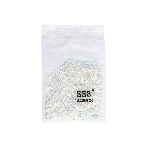 大王扇专用AB裸钻SS4幻彩爆闪小圆钻平底玻璃水钻美甲DIY应援物料 - 图3
