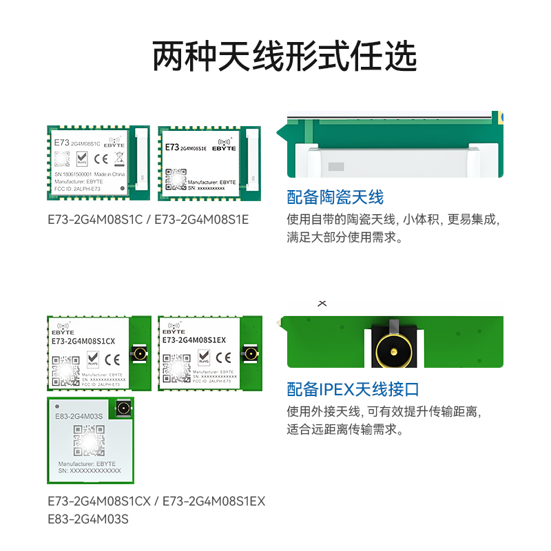 亿佰特无线MESH蓝牙模块nRF52840/52833芯片方案小体积BLE4.2/5.0 - 图2