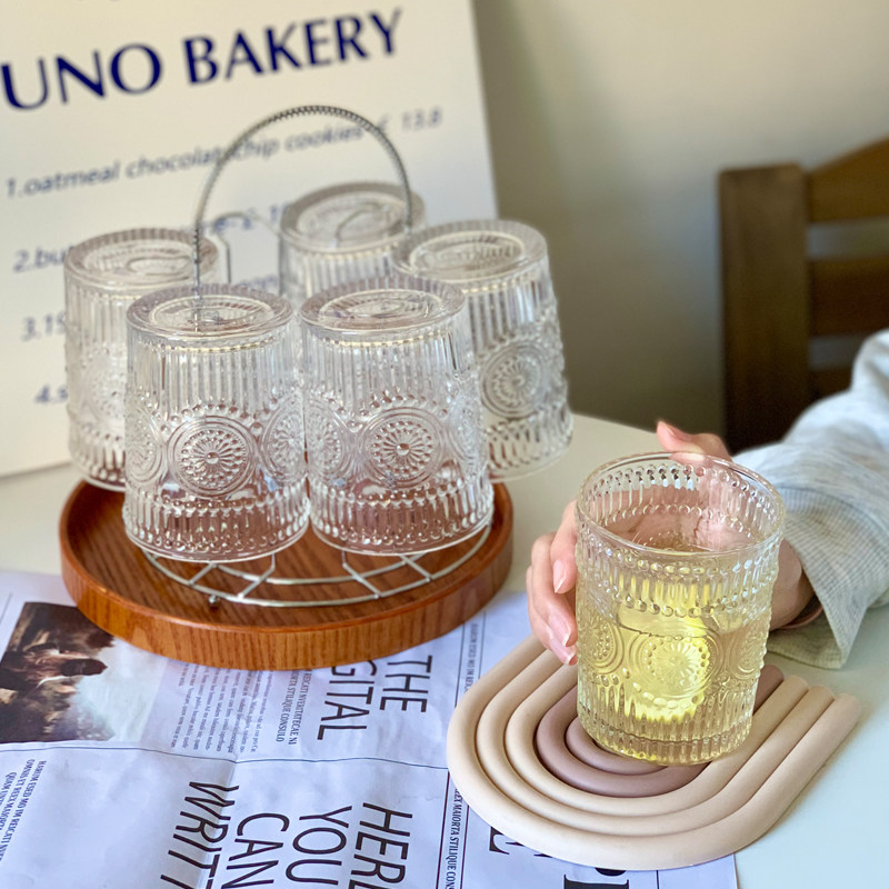 半刻*ins风北欧圆形金属晾杯架水杯套装架沥水杯架子托盘置物架,淘宝优惠券,粉丝福利购,淘宝优惠卷