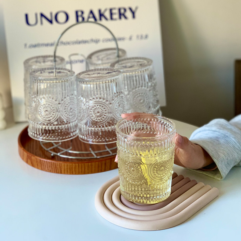 半刻*ins风北欧圆形金属晾杯架水杯套装架沥水杯架子托盘置物架,淘宝优惠券,粉丝福利购,淘宝优惠卷