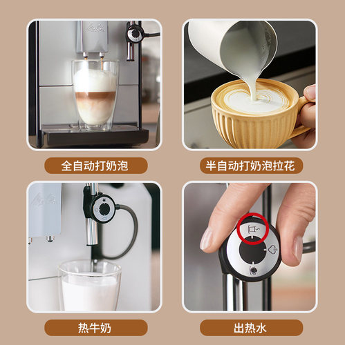 【补贴15%】Melitta美乐家E957进口意式美式咖啡机全自动一体机 - 图1