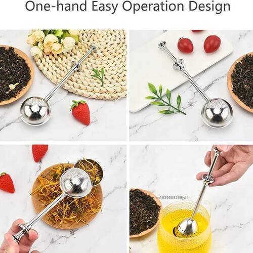 1pc Tea Infuser Fine Mesh Tea Bag Ball for Loose Tea Stainle - 图3