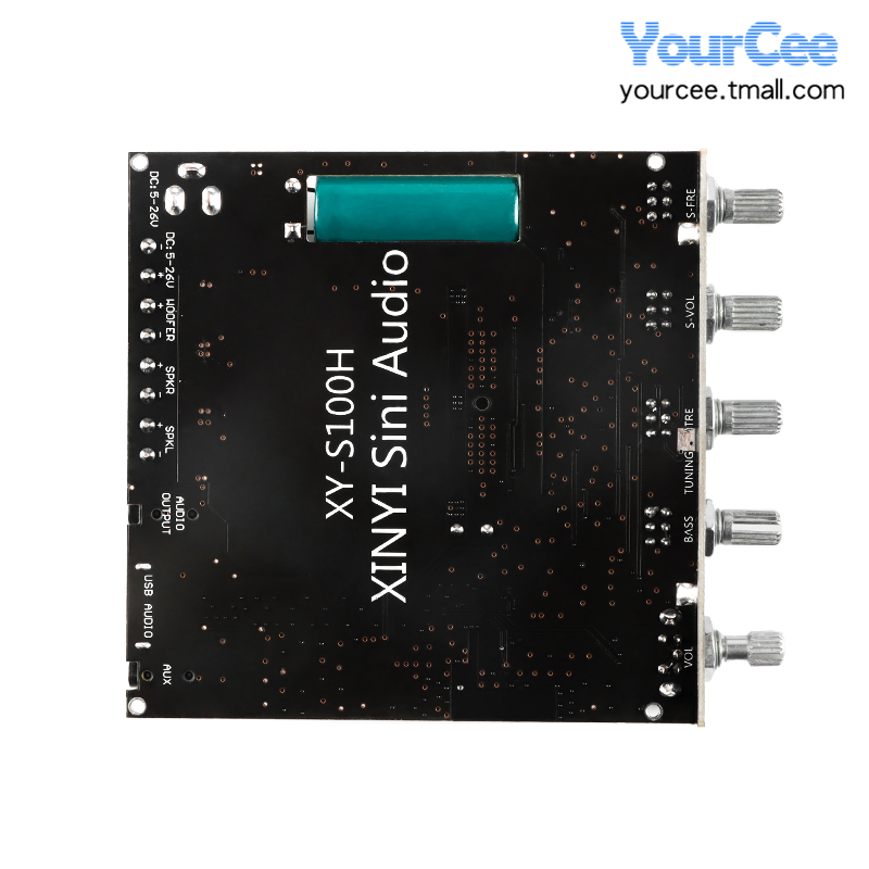 50W*2+100W低音炮蓝牙音频功放板2.1声道模块高/重低音调XY-S100H - 图3