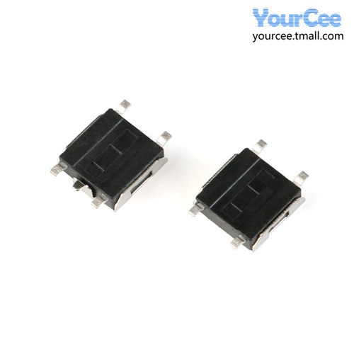 贴片轻触开关 4/5脚 6*6*3.1/2.5mm 微动开关 按键开关 金属外壳 - 图2