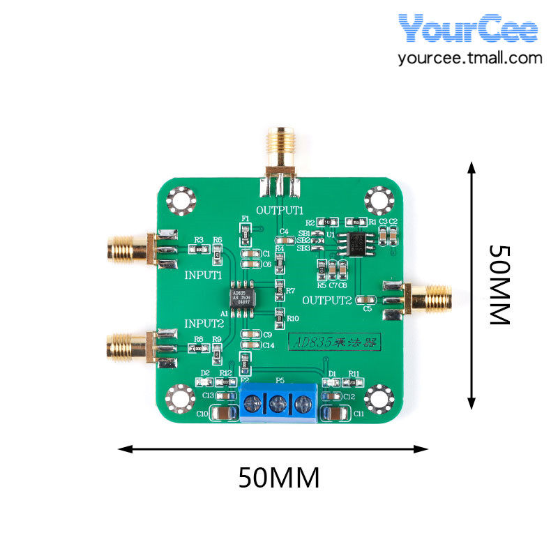 AD835乘法器模块混频宽带调制解调带后级运放 4象限模拟乘法器_虎窝淘