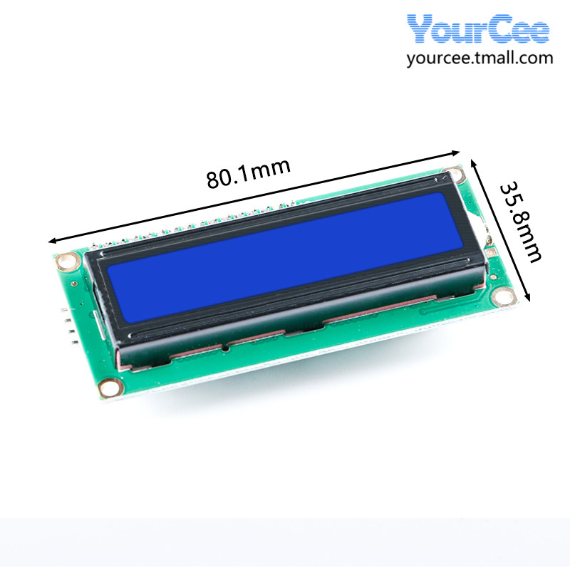 LCD1602A蓝屏模块 IIC/I2C带 1602液晶屏LCD1602液晶屏显示屏模块 - 图0