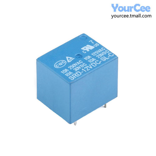 SRD-03/05/09/12/24VDC-SL-C 5脚 10A一组转换常开/闭 电磁继电器 - 图1